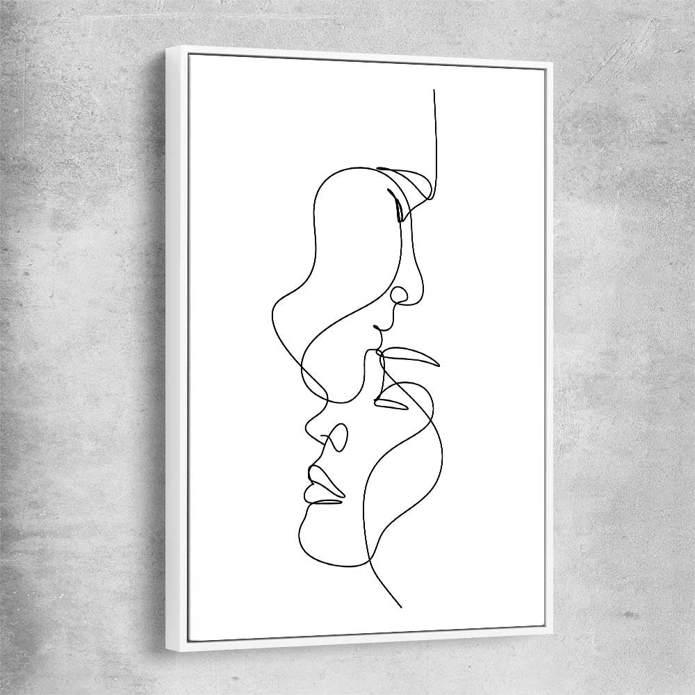 Warmth white framed canvas - part of our high quality fashion canvas wall art and prints collection