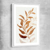 Floral print of Floral Texture Four with white framed canvas