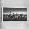 New York View white framed canvas is a high quality print in our city skyline, travel prints and maps collection