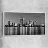 Perth Skyline white framed canvas is a high quality print in our city skyline, travel prints and maps collection