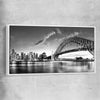 Sydney Harbour white framed canvas is a high quality print in our city skyline, travel prints and maps collection