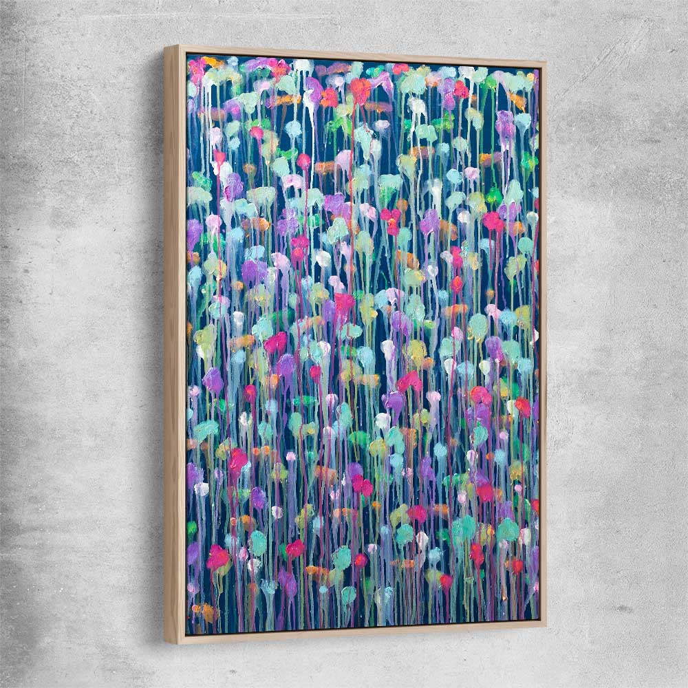 Another Dimension raw oak framed canvas - part of our high quality canvas abstract wall art collection