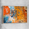 Autumn Colours raw oak framed canvas - part of our high quality canvas abstract wall art collection