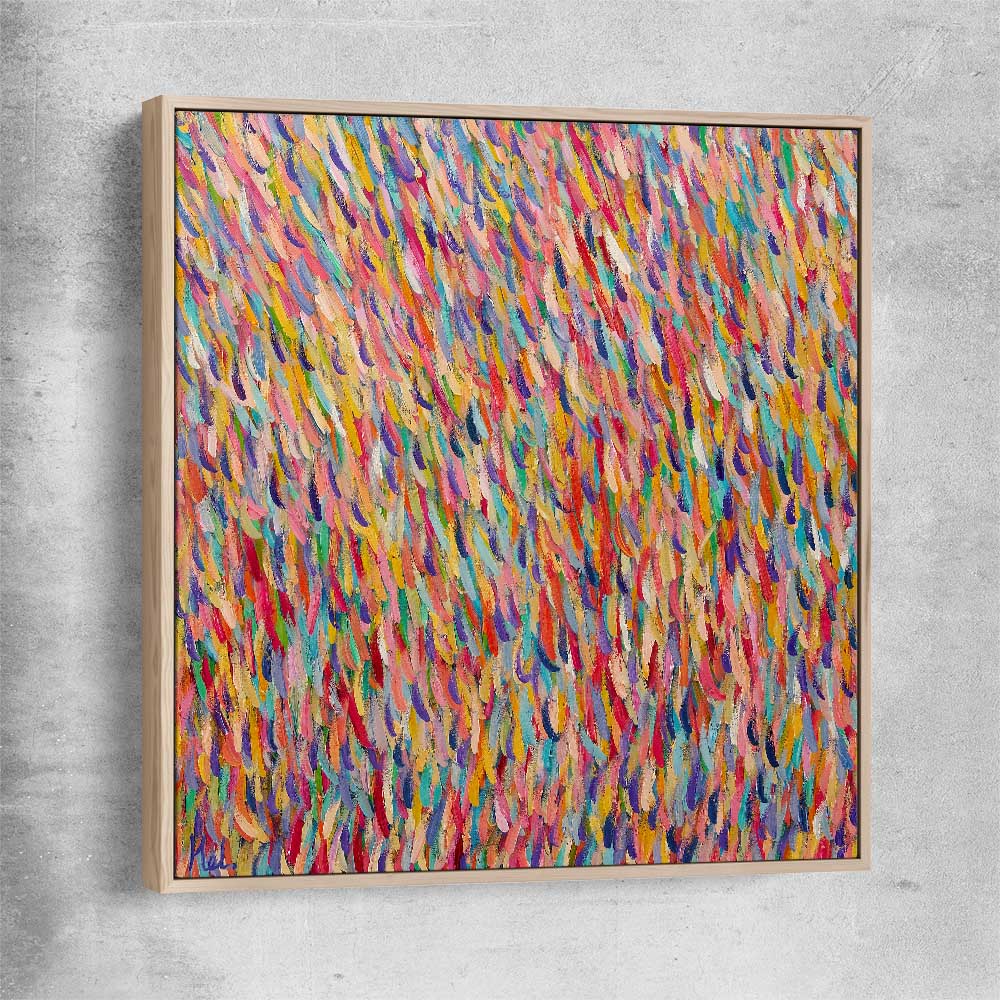 Colour Envy raw oak framed canvas - part of our high quality canvas abstract wall art collection
