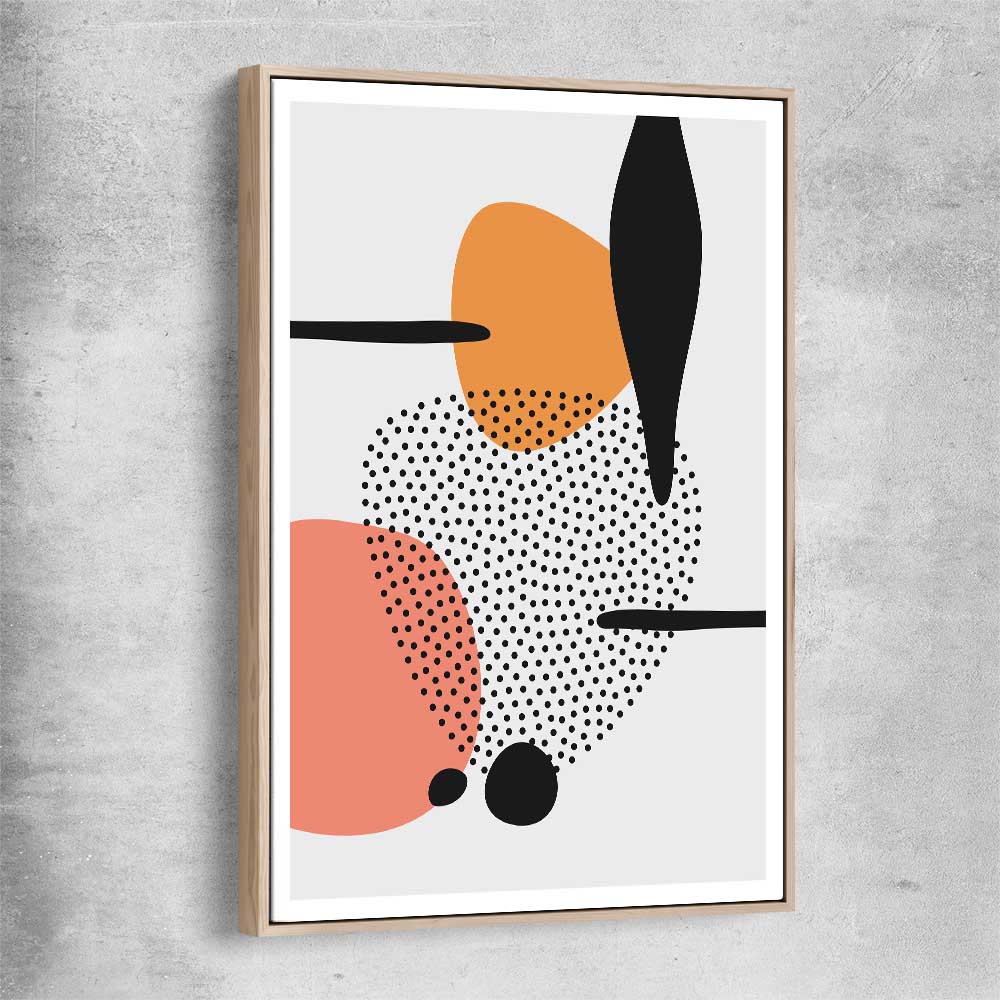 Formations Two raw oak framed canvas - part of our high quality canvas abstract wall art collection