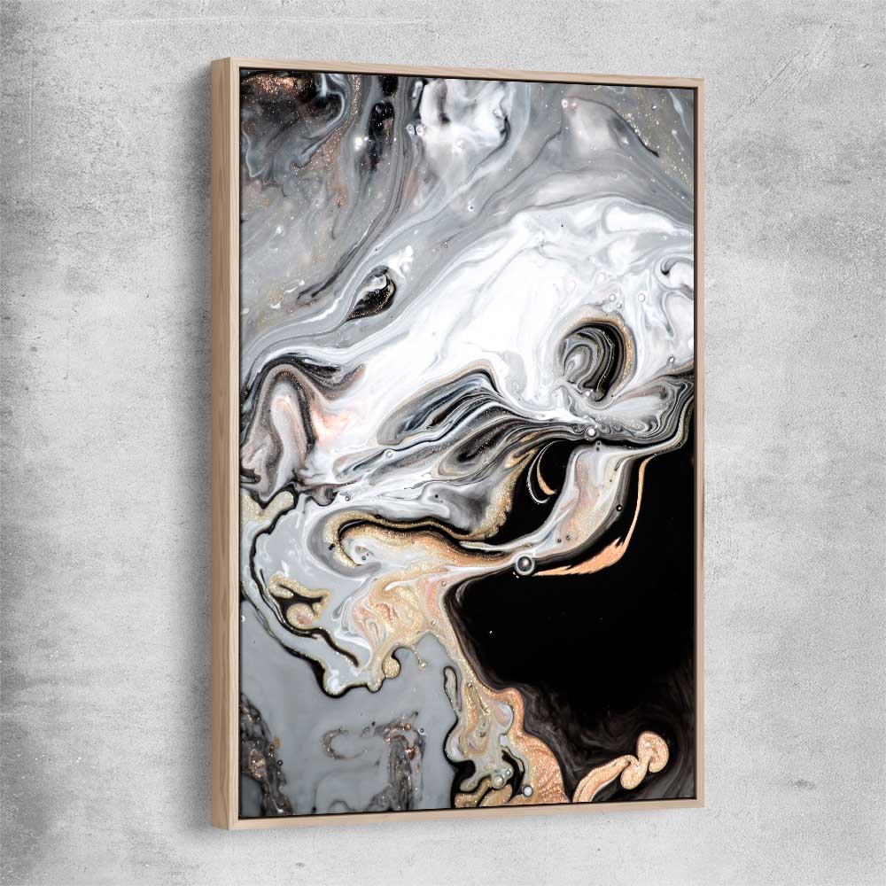 Mesmerizing Tones raw oak framed canvas - part of our high quality canvas abstract wall art collection