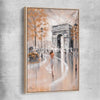 Paris Flair raw oak framed canvas - part of our high quality canvas abstract wall art collection