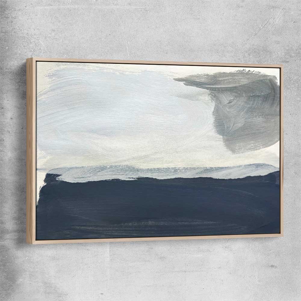 Still Waters raw oak framed canvas - part of our high quality canvas abstract wall art collection