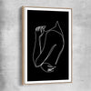 Gentle Hold Invert raw oak framed canvas - part of our high quality fashion canvas wall art and prints collection