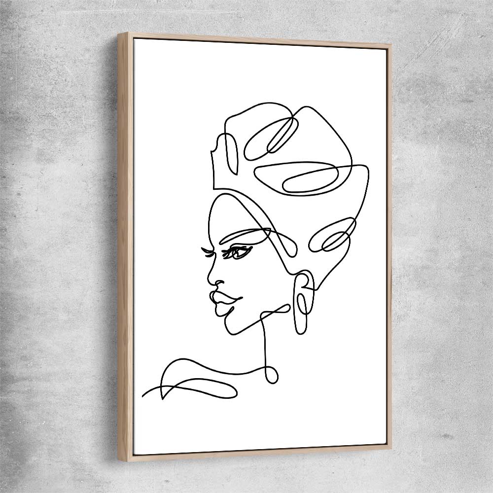 Simple Elegance raw oak framed canvas - part of our high quality fashion canvas wall art and prints collection