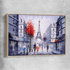 Paris Street View raw oak framed canvas is a high quality print in our city skyline, travel prints and maps collection