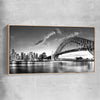Sydney Harbour raw oak framed canvas is a high quality print in our city skyline, travel prints and maps collection