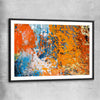 Autumn Colours black glass front frame - part of our high quality canvas abstract wall art collection