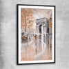 Paris Flair black glass front frame - part of our high quality canvas abstract wall art collection