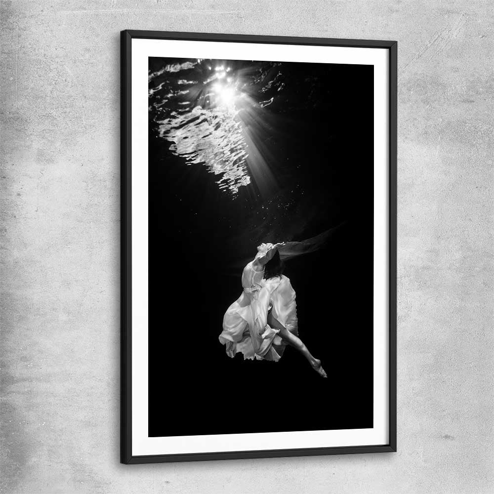 Breath black glass front frame - part of our high quality fashion canvas wall art and prints collection