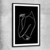 Gentle Hold Invert black glass front frame - part of our high quality fashion canvas wall art and prints collection