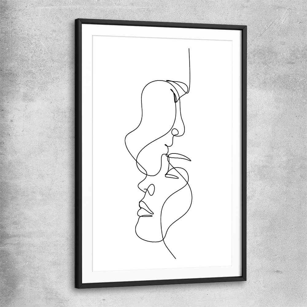 Warmth black glass front frame - part of our high quality fashion canvas wall art and prints collection