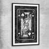Inspirational wall art print of Marble Jack with black glass front frame