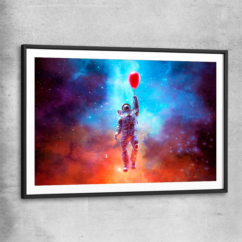 No Limits black glass front frame - part of our high quality fashion canvas wall art and prints collection