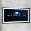 The World Is Yours black glass front frame - part of our high quality fashion canvas wall art and prints collection