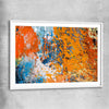 Autumn Colours white glass front frame - part of our high quality canvas abstract wall art collection