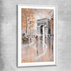 Paris Flair white glass front frame - part of our high quality canvas abstract wall art collection