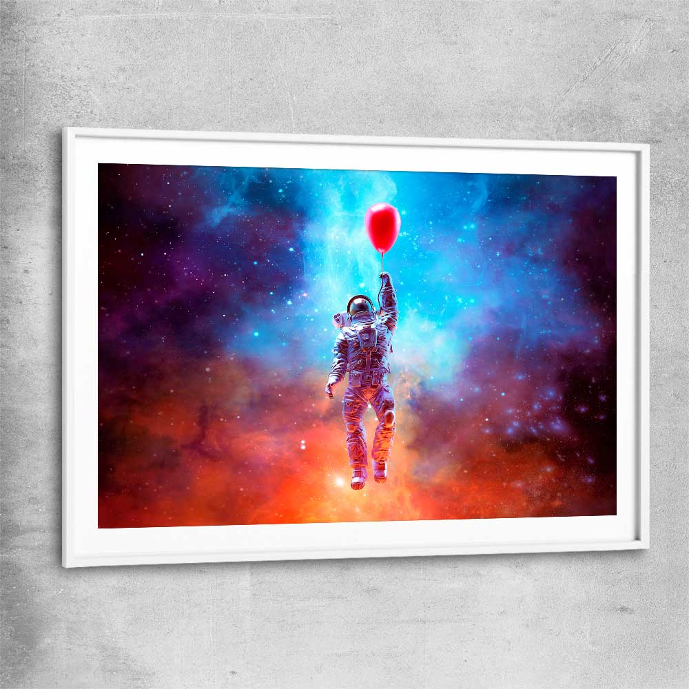 No Limits white glass front frame - part of our high quality fashion canvas wall art and prints collection