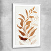 Floral print of Floral Texture Four with white glass front frame