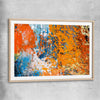 Autumn Colours raw oak glass front frame - part of our high quality canvas abstract wall art collection