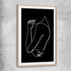 Gentle Hold Invert raw oak glass front frame - part of our high quality fashion canvas wall art and prints collection