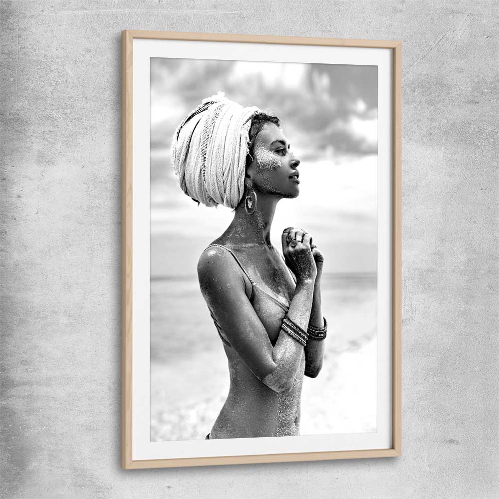 Horizon the Cover raw oak glass front frame - part of our high quality fashion canvas wall art and prints collection