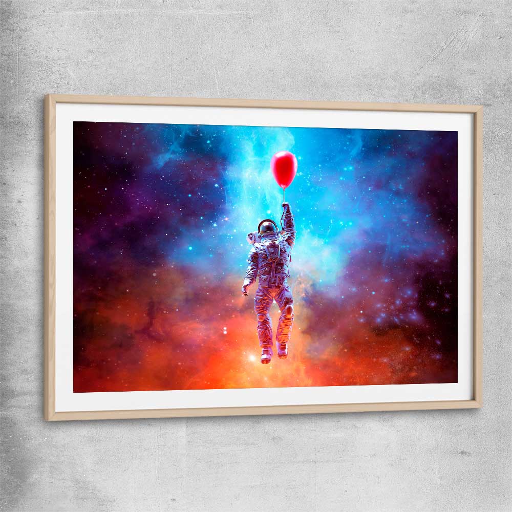 No Limits raw oak glass front frame - part of our high quality fashion canvas wall art and prints collection