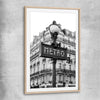 Paris Metro raw oak glass front frame is a high quality print in our city skyline, travel prints and maps collection