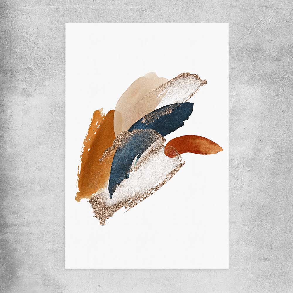 Abstract Strokes One rolled print - part of our high quality canvas abstract wall art collection