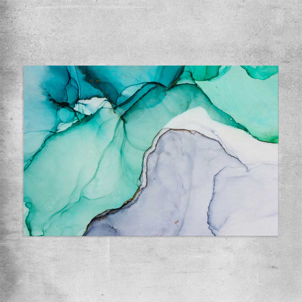 Aqua Blue rolled print - part of our high quality canvas abstract wall art collection