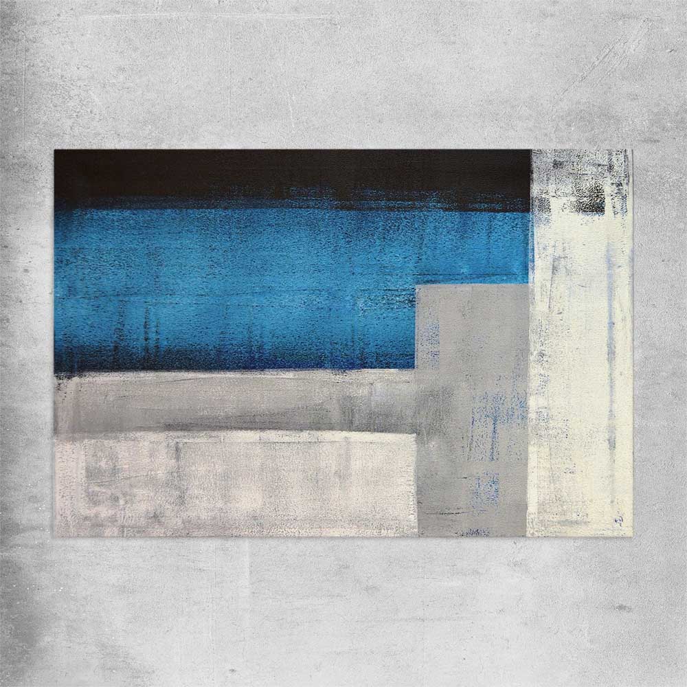 Blue Tones rolled print - part of our high quality canvas abstract wall art collection