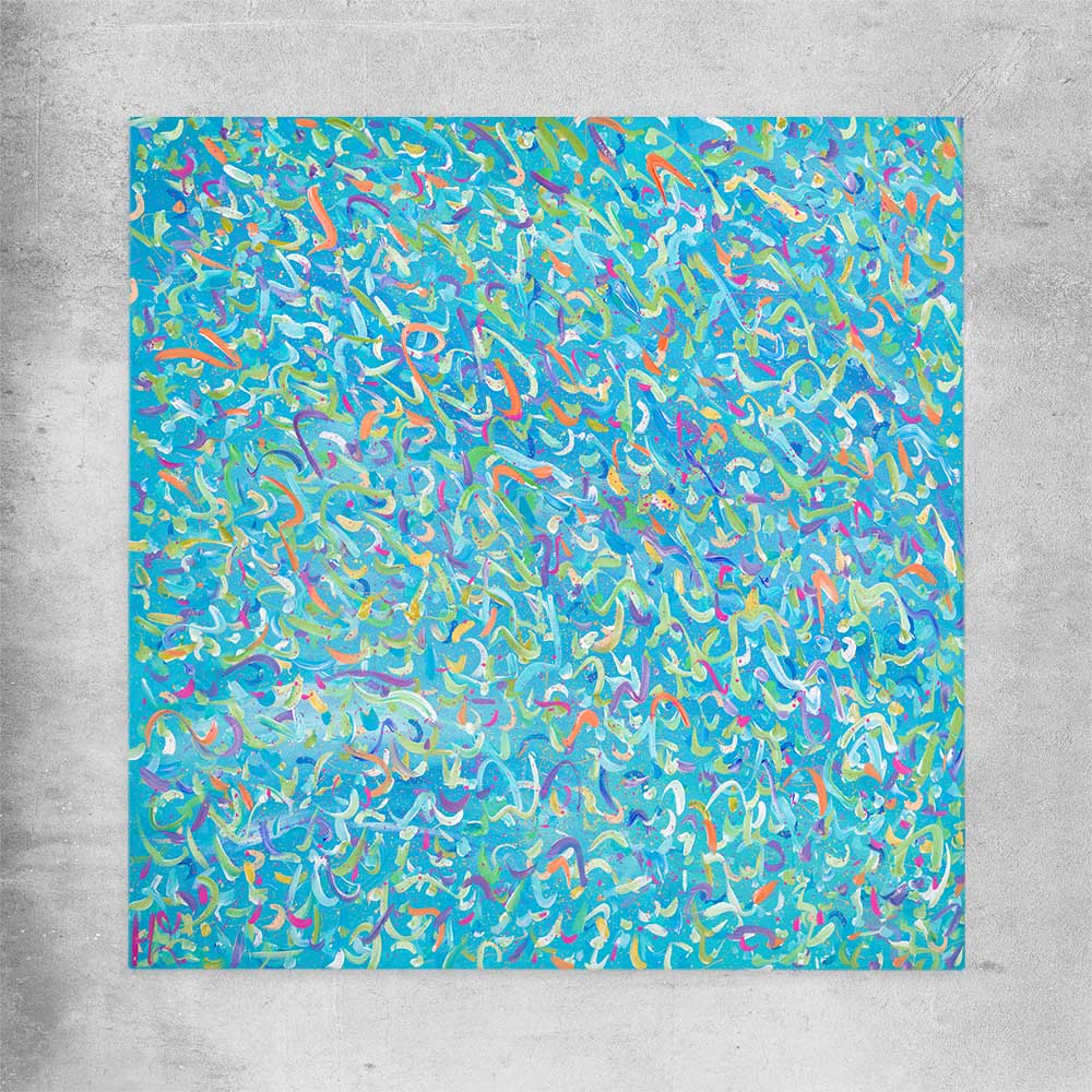 Broken Molecules rolled print - part of our high quality canvas abstract wall art collection