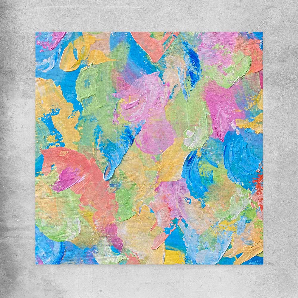 Colour Burst rolled print - part of our high quality canvas abstract wall art collection