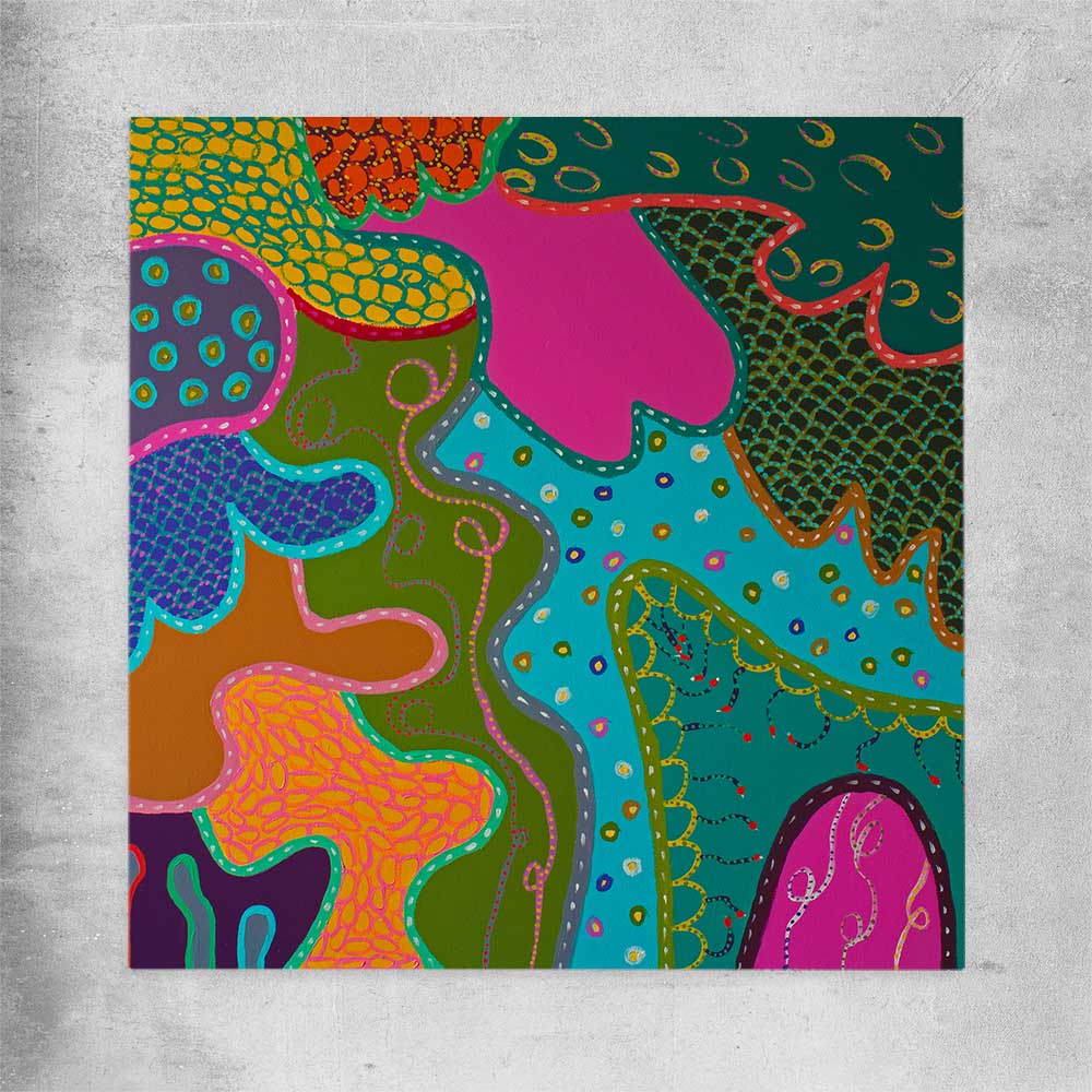 Colour has Joy rolled print - part of our high quality canvas abstract wall art collection