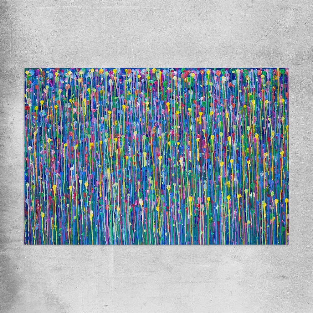 Colour is Golden rolled print - part of our high quality canvas abstract wall art collection