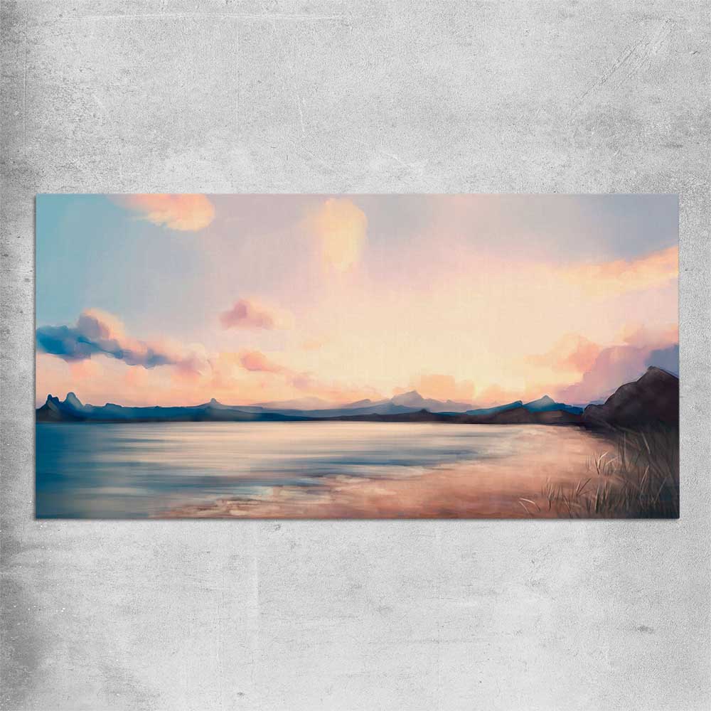 Dawn at Sea rolled print - part of our high quality canvas abstract wall art collection