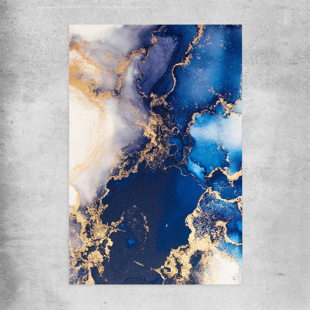 Deep Blue Mist rolled print - part of our high quality canvas abstract wall art collection