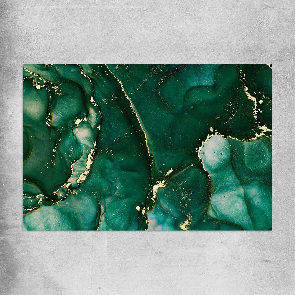 Deep Turquoise rolled print - part of our high quality canvas abstract wall art collection