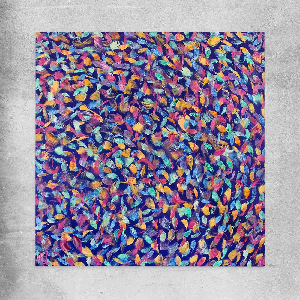 Depths of Colour rolled print - part of our high quality canvas abstract wall art collection