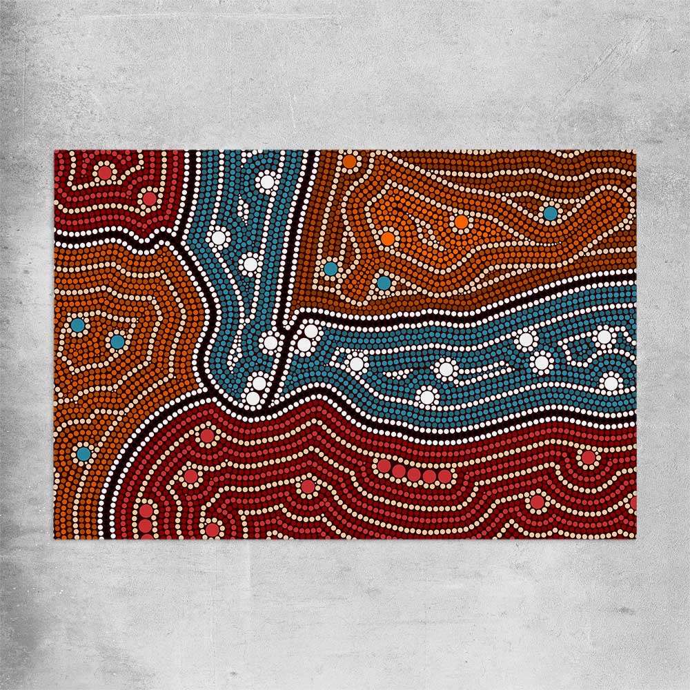 Dots of Night rolled print - part of our high quality canvas abstract wall art collection
