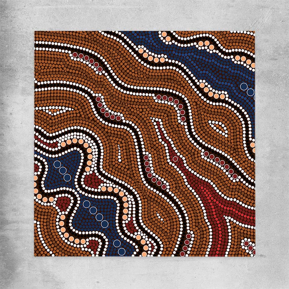 Dots of Time rolled print - part of our high quality canvas abstract wall art collection