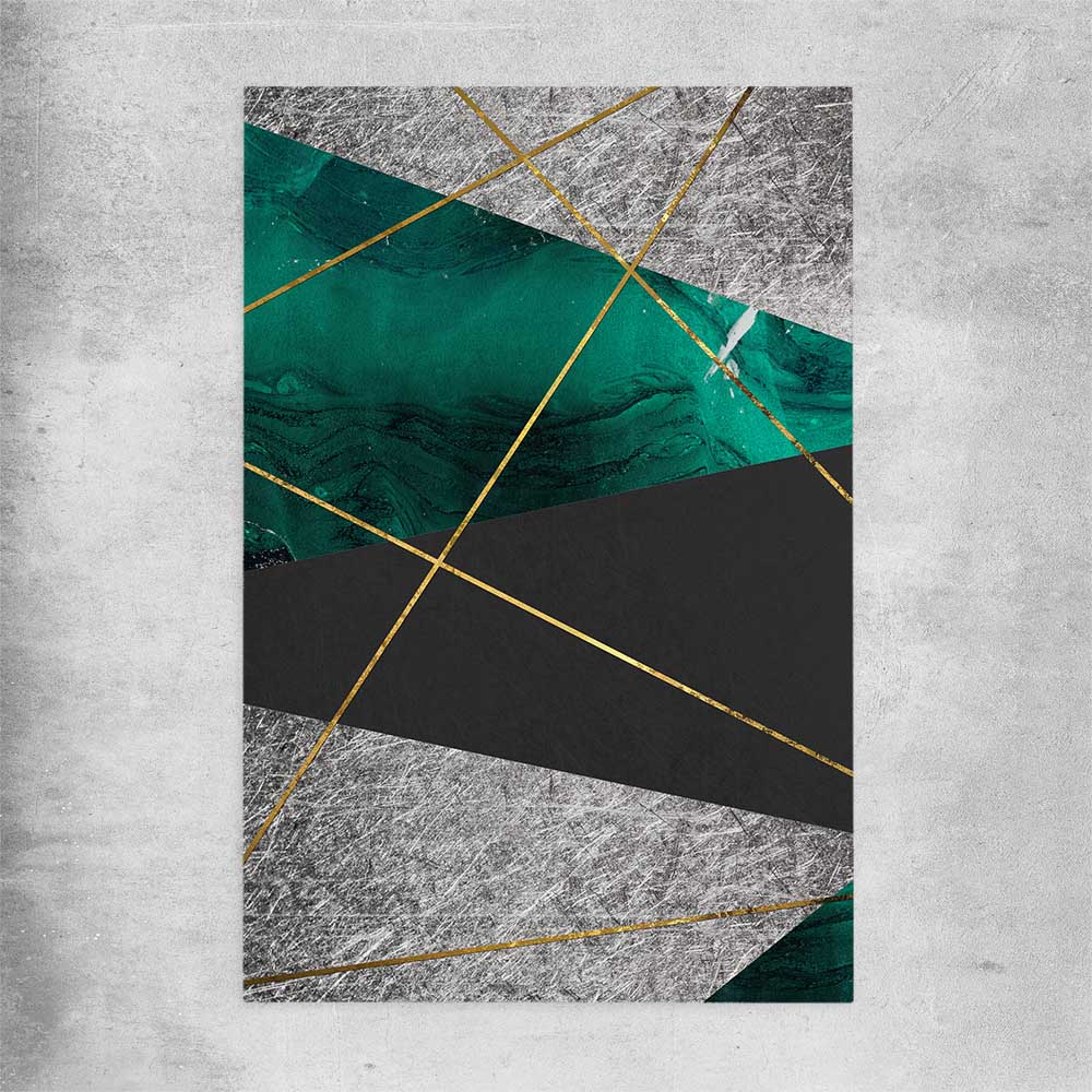 Emerald Gloss rolled print - part of our high quality canvas abstract wall art collection