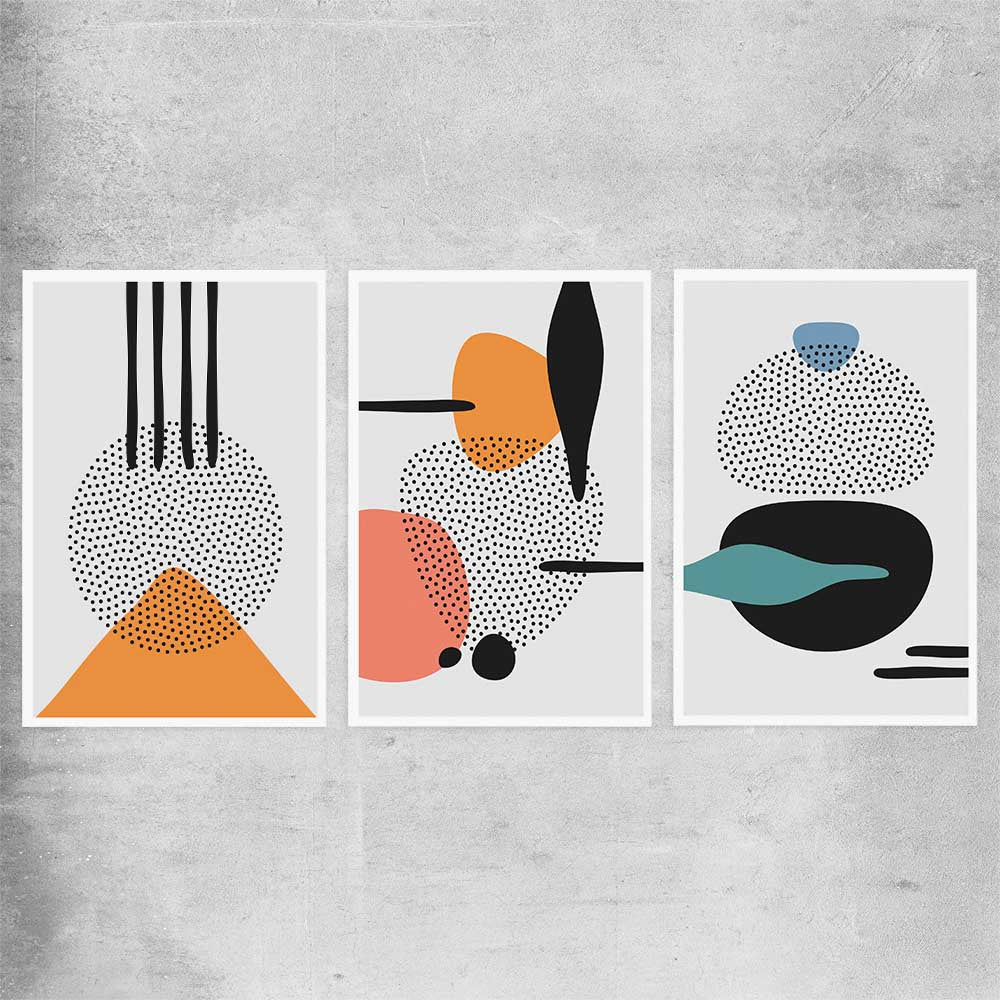 Formations Set rolled print - part of our high quality canvas abstract wall art collection