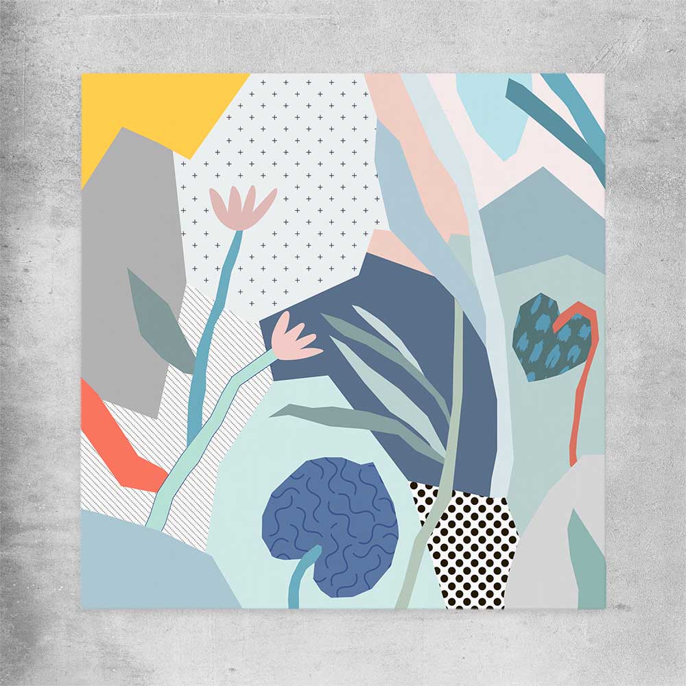Gentle Growth rolled print - part of our high quality canvas abstract wall art collection