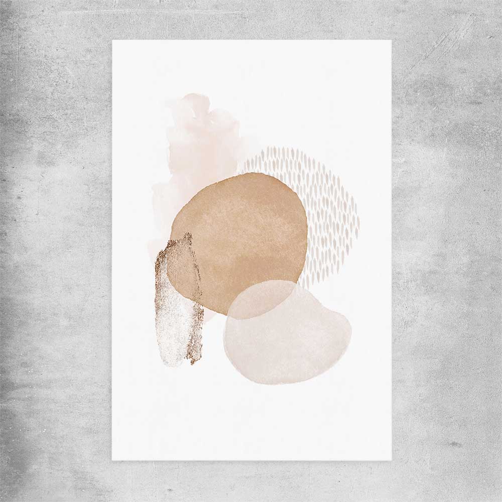 Geometric Circles rolled print - part of our high quality canvas abstract wall art collection